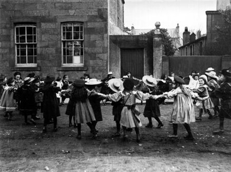 Victorian Children playing